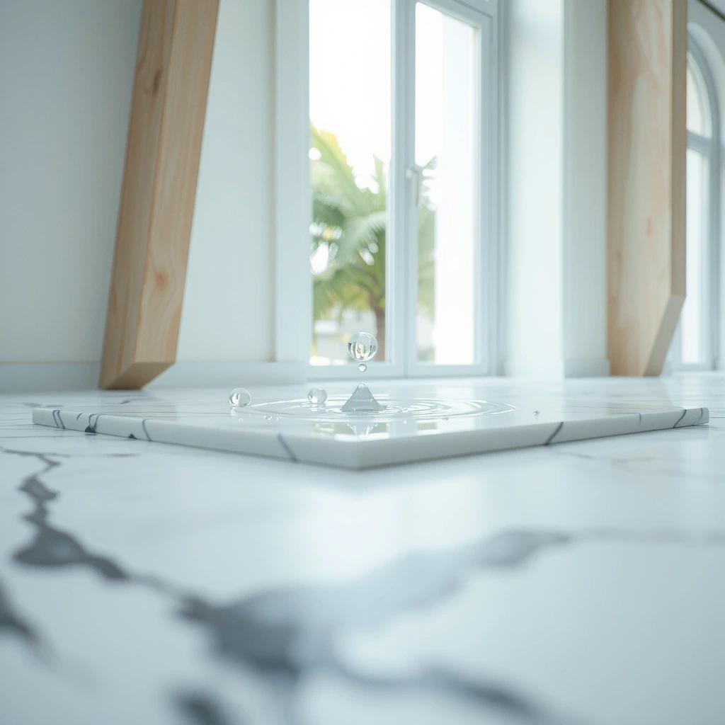 Microscopic view of clean surface